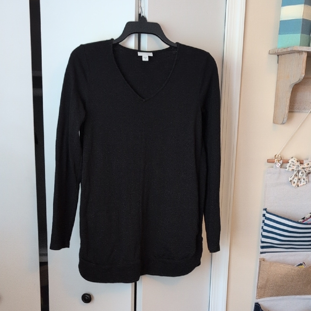 J. Jill Charcoal V-Neck Tunic